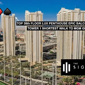 ***** Hotel Signature Mgm 38th Floor Penthouse Lux+ Balony Strip View + No Fee United States